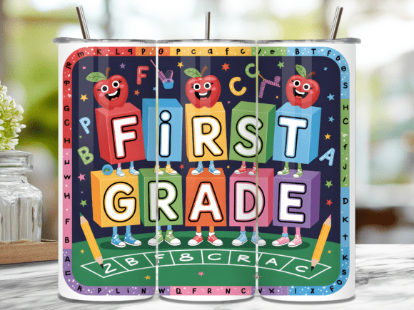 1st Grade Back to School Tumbler Wrap