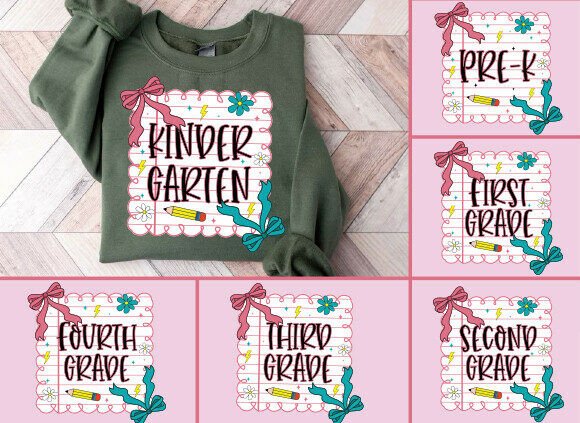 Back to School Bundle PNG Girly Coquette