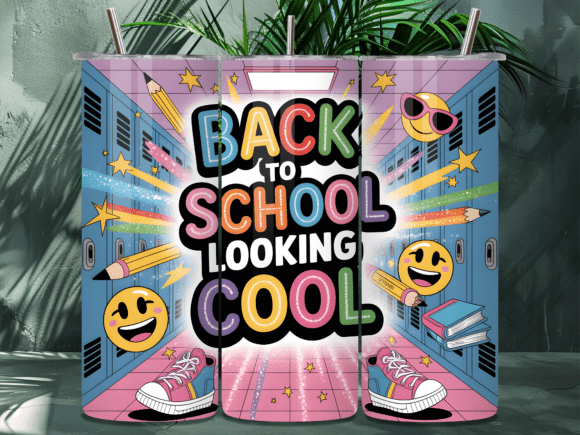 Back to School Looking Cool Tumbler Wrap