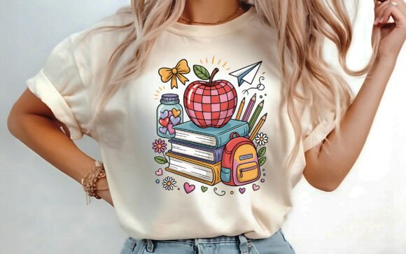 Back to School Pastel Color Shirt PNG