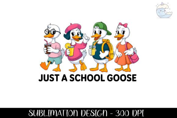 Just a School Goose Back to School PNG: A Versatile Design for Creative Projects