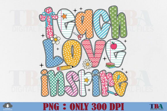Preppy Back to School Teach Love Inspire: A Digital Asset for Modern Creators and Entrepreneurs