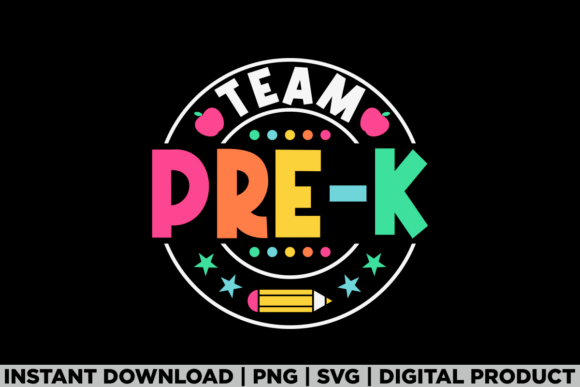 Team Pre-K Teacher Kids Back to School
