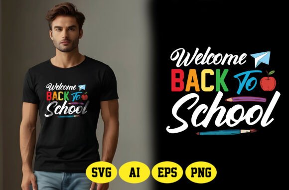 Welcome Back to School SVG, PNG Design: A Versatile Resource for Creative Projects